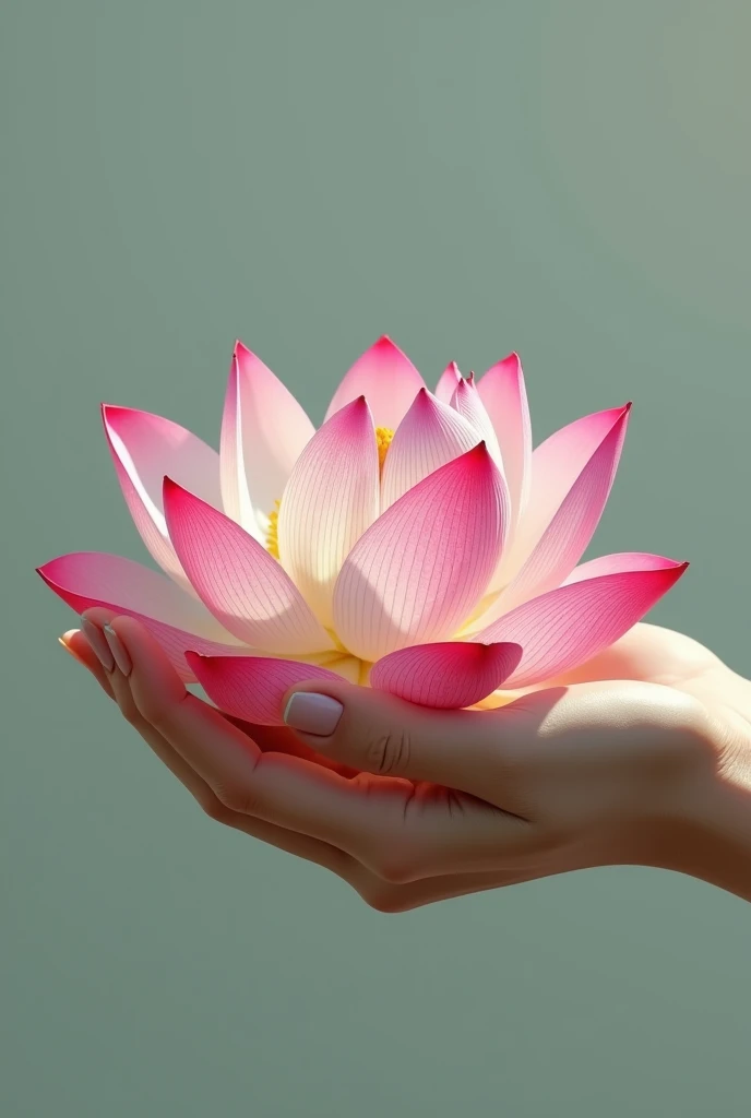 (photorealism:1.2)
A hand with a lotus flower inside