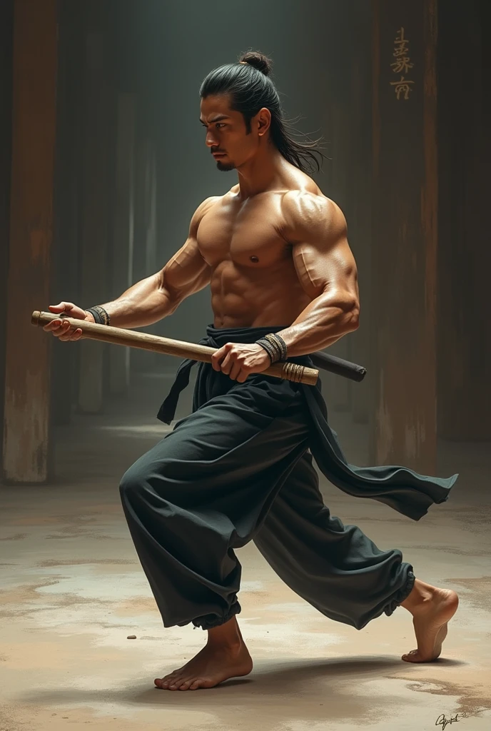 A man skilled in martial arts 