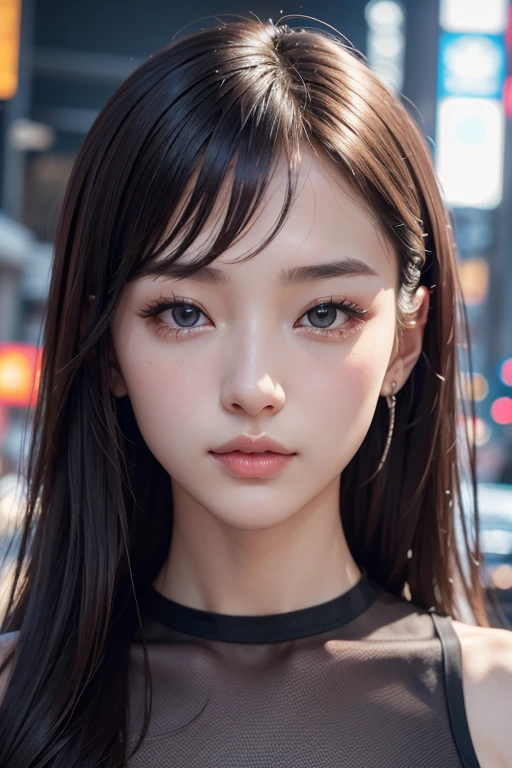 masterpiece, One beautiful person, detailed, Swollen eyes, Highest quality, 超High resolution, (reality: 1.4), Original photo, One Girl, Cinema lighting, (Laughter,:0.5) Japanese, Asian Beauty, Korean, Proper, Very very beautiful, A slightly younger face, Beautiful skins, thin, Cyberpunk Background, (超reality的な), (Awareness-raising), (High resolution), (8k), (非常にdetailed), (Beautifully detailed eyes with the best Awareness-raisingns), (超detailed), (wall-), (detailed顔), Looking at the audience, 細かいdetailed, detailedな顔、Deep Shadow、Inconspicuous、Pure Erotic Face Ace_v1、46 points for diagonal straight. Galconu Lookmaid,、black eye、