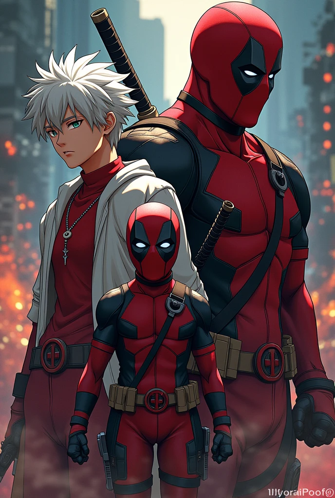 Gintoki,guts and deadpool