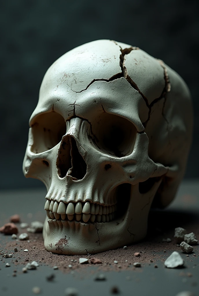Broken skull
