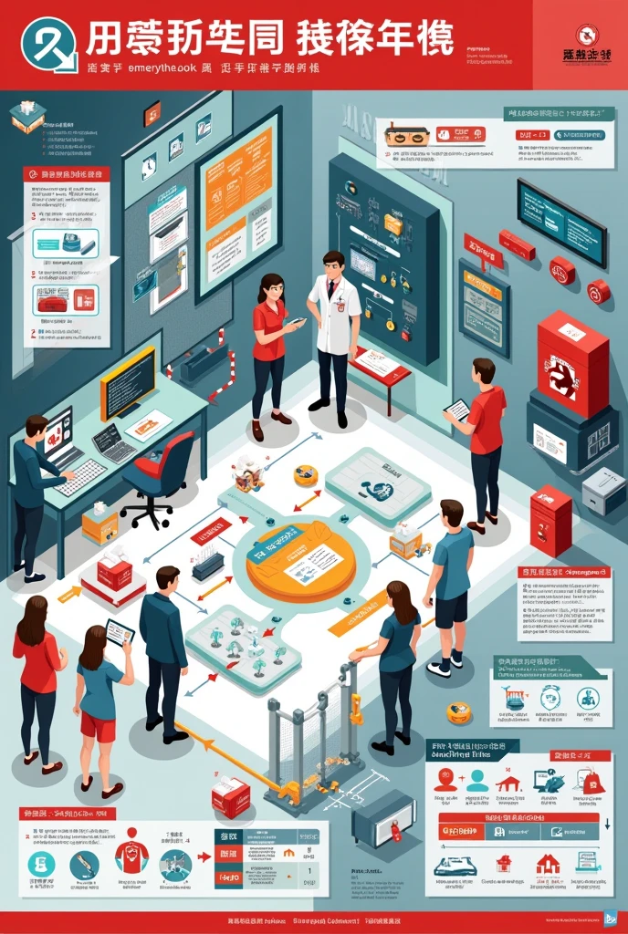 poster showing preparation for any accident