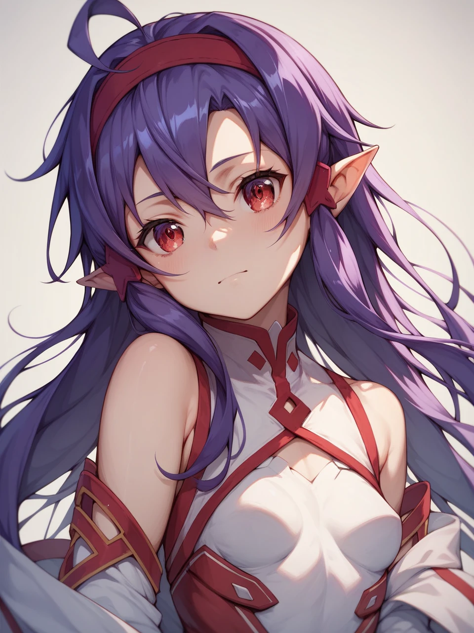 Sword Art Online,Yuki Konno,Parting the bangs,Dark purple hair, Long Hair, Ahoge, Red eyes, Pointy Ears,Red Hairband, Small breasts, one person&#39;s, Cinematic, Game CG, Anime screenshots, Official Art, masterpiece, Highest quality, Parted bangs ,Completely naked,Nipples,Pussy,in the forest,(((Goblin and SEX 1.5)))(((ゴブリンNipples舌で舐める1.5)))(((Breast milk 1.5)))