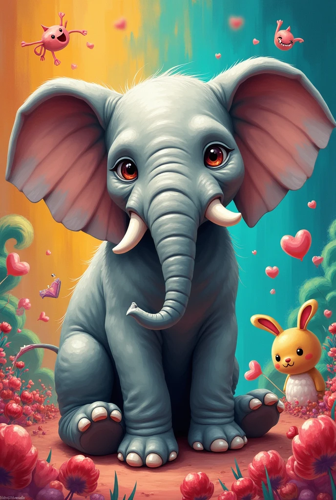 A coming soon announcement poster with side effect elephant