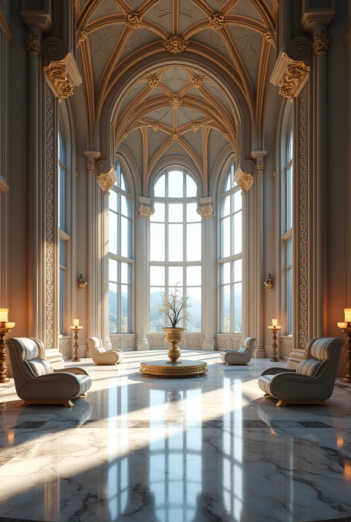High quality castle interior fantastic realistic modern