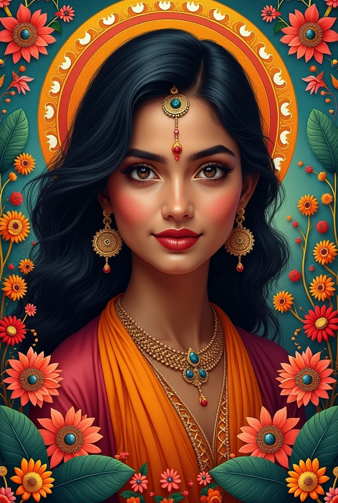 A portrait poster and then add Kerala art forms as bg
Please remove this gurl