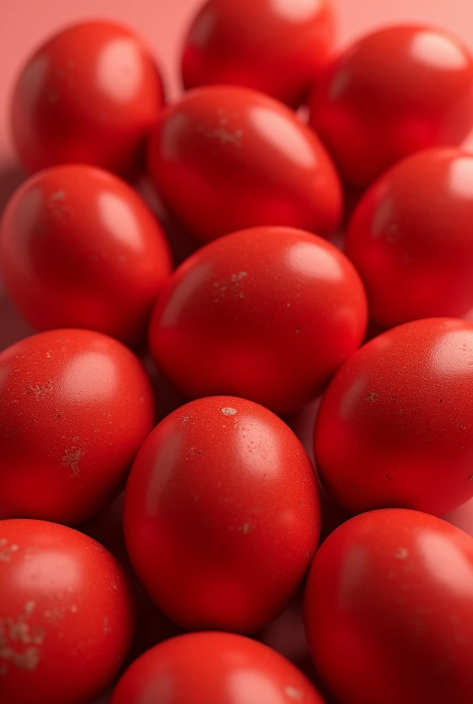 Realistic 30 red eggs