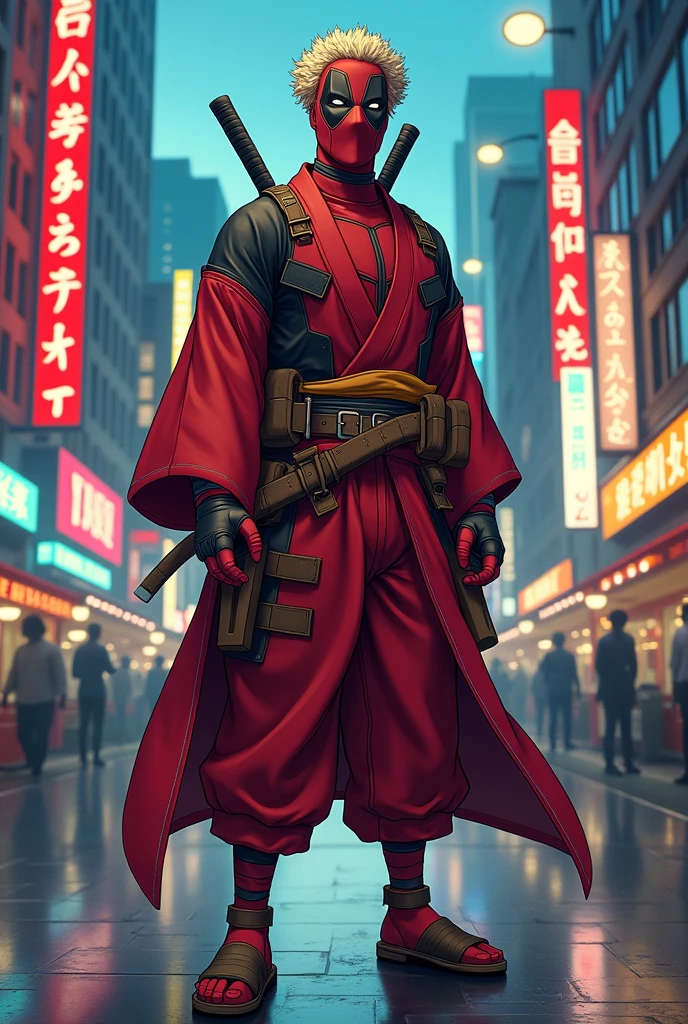 Deadpool in gintoki outfit