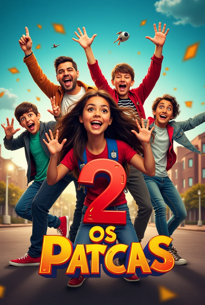 Cinema at school about the movie Os Parças 2 poster