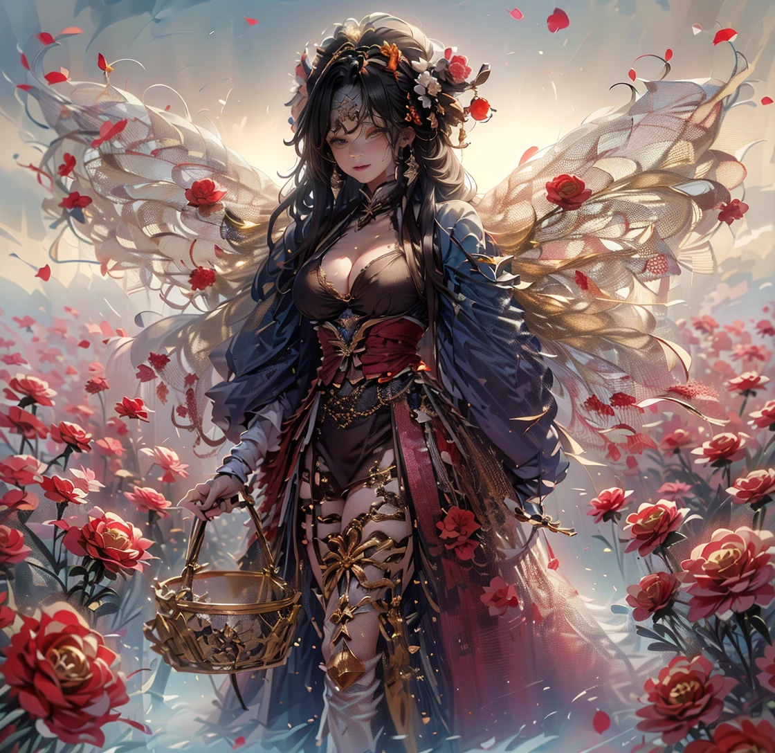 arafed woman with bustier gigantic breast in a corset and dress in front of a building, she as a godess of roses wearing an ornate outfit, ornate dress, intricate dress, elegant corset, ornate and elegant, extravagant dress, inspired by Hedi Xandt, ornate attire, intricate outfit, ornate royal gown, ornate clothing, ornate gown, intricate and elegant, intricate detailed dress, ornate , royal dress, masterpiece, best quality:1.2),,(8k,highres,RAW photo,realistic,photo-realistic:1.3),(detailed skin texture,detailed cloth texture,beautiful detailed face:1.25),professional lighting,photon mapping,beautiful soft light,radiosity,physically-based rendering,raytracing, model shoot style, model shoot style, (extremely detailed CG unity 8k wallpaper), full shot body photo of the most beautiful artwork in the world,