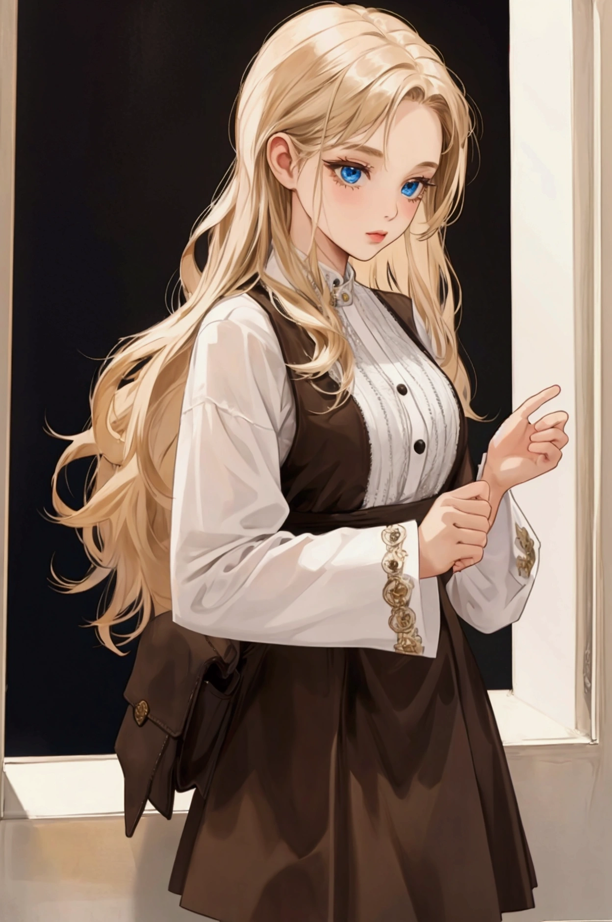 dark blonde young deputy woman