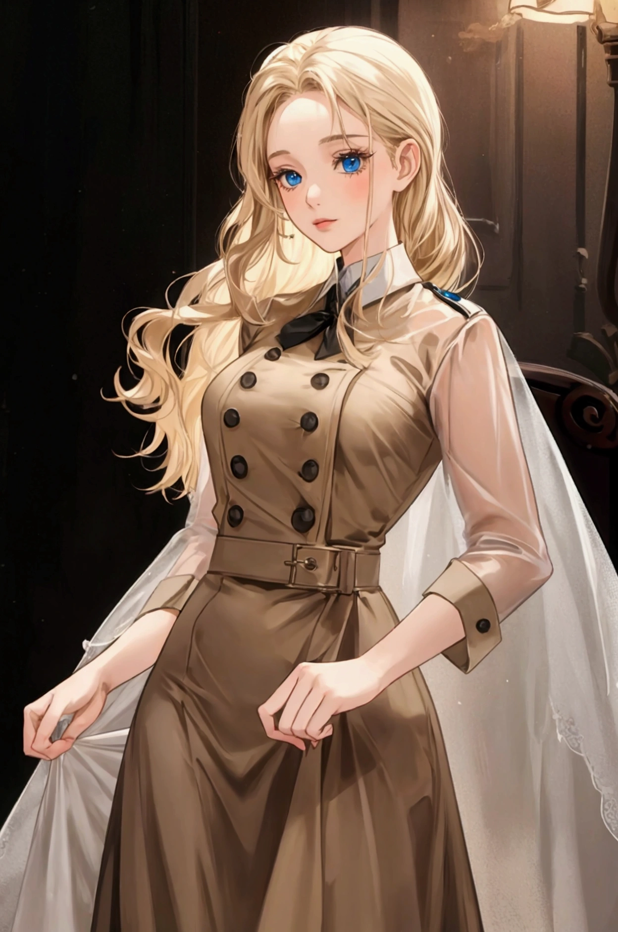 dark blonde young deputy woman