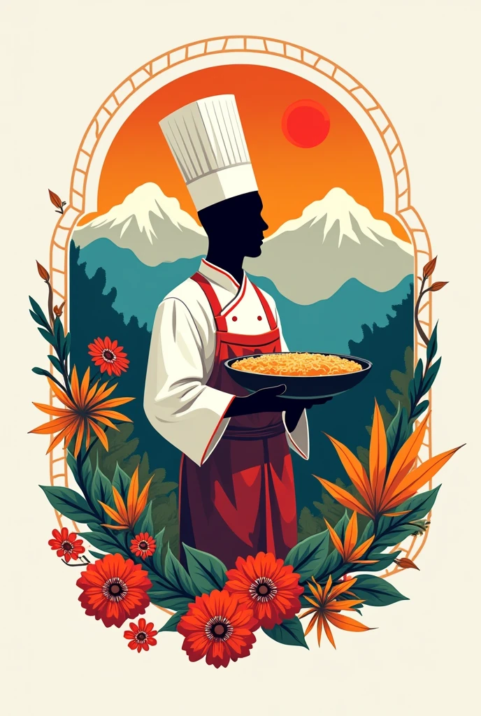 A logo for a brand that offers oriental food in Peru
