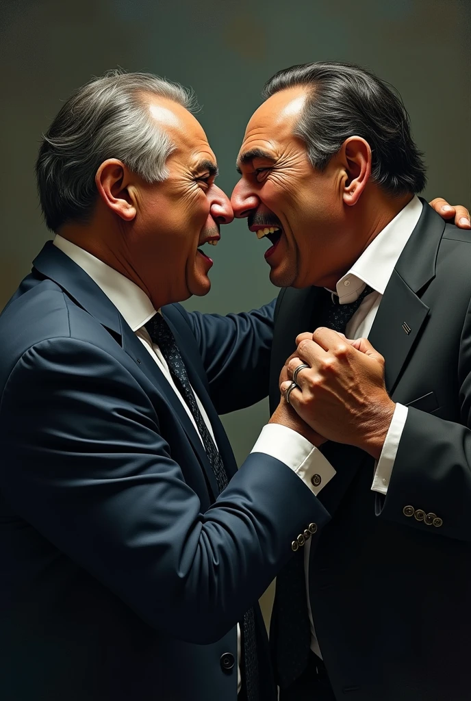 Petro fighting with Uribe