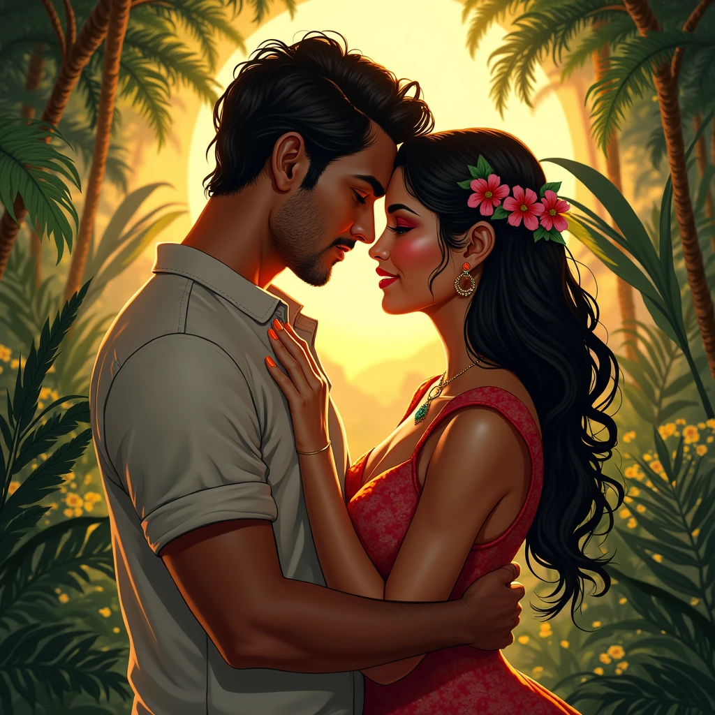 Love relationship with my soulmate between Juan who is Chilean and Xiomara Colombian. the names must appear respectively