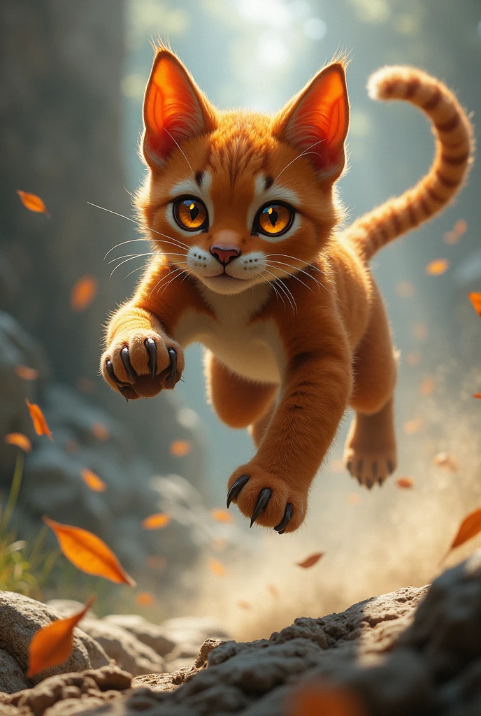 Young Beast(Cat)The challenge is to jump and become ferocious