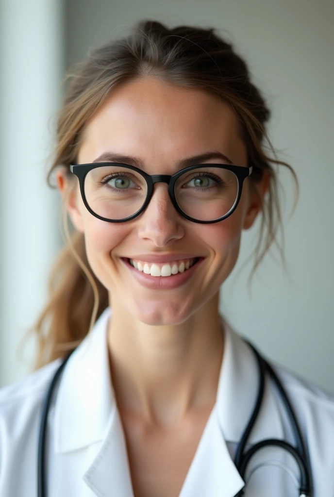 Nutritionist portrait with my face wearing glasses