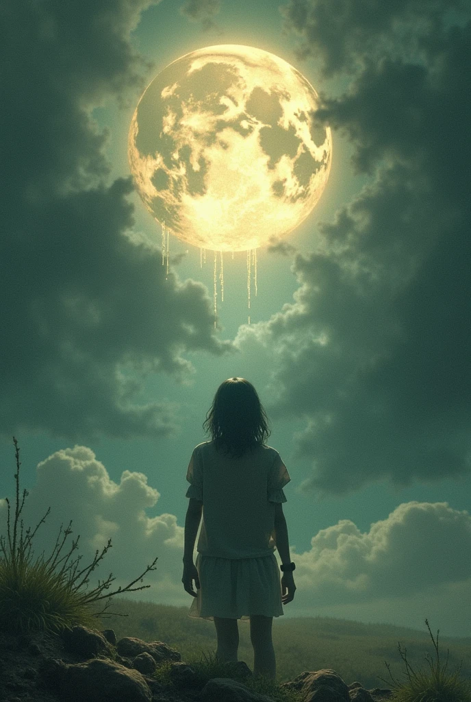 Draw me a picture about this phrase " I suddenly woke up in the middle of my dream, But only to realize that I was dreaming and that I needed to keep doing it so as not to die.!! "