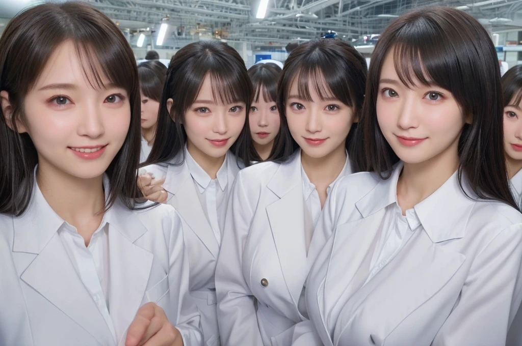 (((8k, 超High resolution, Highest quality, masterpiece))), (不誠実なLaughter), (avoid), (((22 years old)))、Japanese Girls、Beauty、Beautiful Skin、(((multiple girl)))、((((6+girl))))、((((100))))、(((1000)))、((((100 Girls))))、(((10000)))、(((Crowd Shot)))、(((women only)))、(((The same face、perfection)))、Office Girls、(((Big Breasts)))、Matching clothes、Semi-long hair、Black Hair、100 cute 、Laughter、Main Street、(((Large Groups)))、High resolution, Soft Light、Beautiful detailed、Very detailed、eyes and face、Beautiful attention to detail、Depth of subject、Wide-angle field of view、top view