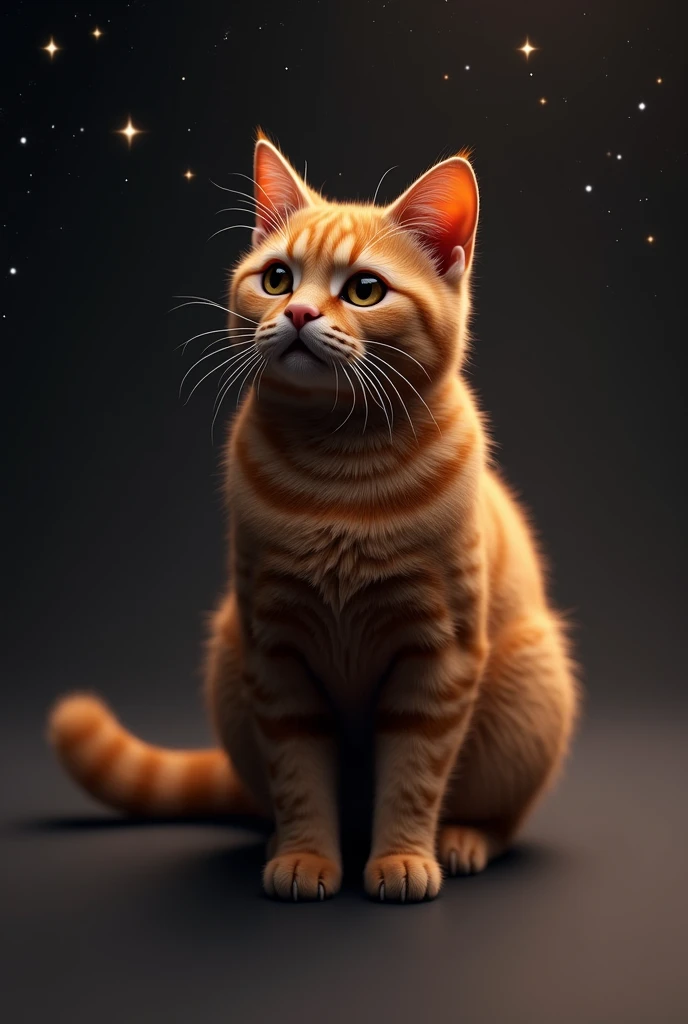 Haute qualité chat marron super minon ultra realiste arriere plan espace