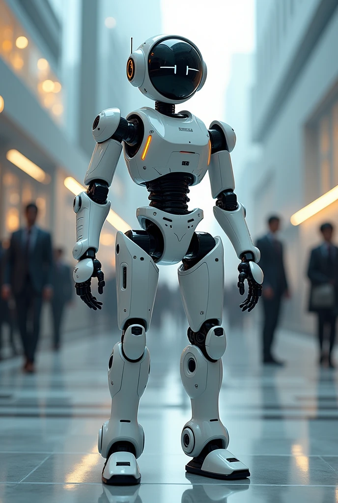 Design an animated robot whose power is to know people&#39;s data just by looking at them, easy to draw 
