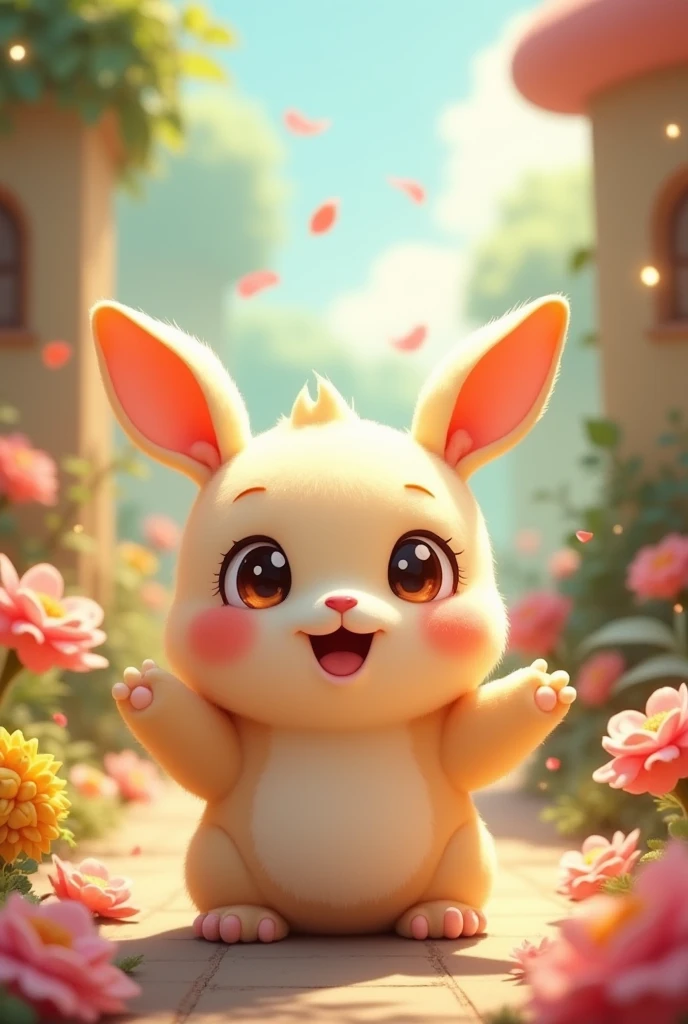 Cute hungry
