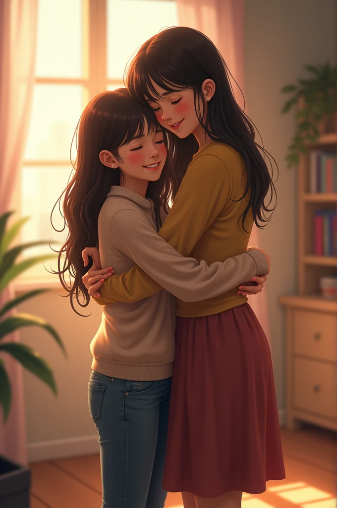 A hug with my sister