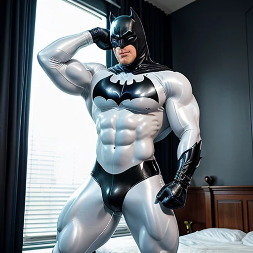 full swollen pump it balloon in own muscles and swollen it bicep has wide muscular neck and hips flex bumping swollen bicep tight huge bulge Batman even bigger and more muscular than normal camera view under light blue Batman blue Smooth Costume LaTeX over growing bigger monster Huge muscles chest Only white power Ranger merge Batman Huge muscles big bulge erection under latex suit Looking up and scream of pleasure musculature Batman has swollen bicep and chest with pecs under white latex suit from arkham asylum even more muscular and bigger and massive hard Molesting frottage on the bed other Batman muscular legs małe thick swollen muscular big batman bodybuilder only in withe grey and shiny latex full body suit, growth bump up chest. big buff packed create a Batman presenting tight latex pants huge bulge, wide chest, huge batman, huge muscles, very packed, buff chest, abs, big bicep, muscular white grey Batman in latex, full body costume and has big erection bulg