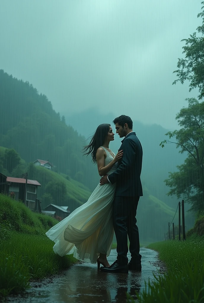 romantic couple, close up,
misty, heavenly, wind, sexy and muscular man embraces beautiful woman along abandoned highway,overgrown, solemn, dramatic, epic masterpiece, perfect features, cinematic
