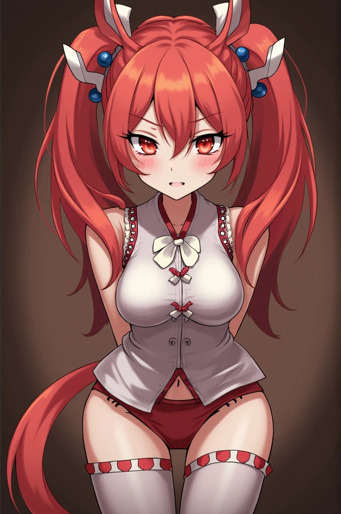 Red kimono top, red kimono skirt