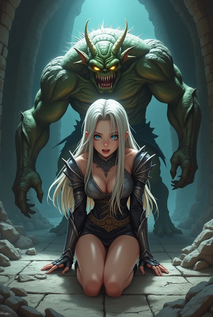 (Highest quality,4K,High resolution,masterpiece:1.2), (Ultra-detailed), (Slender beauty)(Age 27)(Holding a sword:1.3) (Dynamic Art), (looking at the camera) (Dragon Ball Z setting), (The whole body is visible)(Vision:1.8), (Realist,photoRealist,photo-Realist:1.37), (High resolution,High resolution), (Portraiture), (Vibrant colors), (Long legs), (A noticeably elongated face), (Wide range) (Hermosos Fine grain), (Beautifully detailed lips), (Highly detailed eyes and face), , Bright eyes Dynamic angles and postures, Sweatびっしょり, Sweat, (Long eyelashes), (Sharp focus), (Physically Based Rendering), (8 heads,Beautiful female warrior), (Mature Woman) (Leg spread), (intense), (expression of intense desire), (Motion Blur), (elegant), (Slim figure:1.3), (Inspired by anime), (Bright light), (Cinema Lighting), (Contrasting colors), (Mysterious atmosphere), (Action-packed scenes), (Unique Look), (impressive), (Reveal costumes), (Exciting), (Expressive), (Interesting atmosphere), (monster:1.4) ((Highest quality)),((Very detailed)),masterpiece,Absurd,Detailed face,Beautiful Face,(Fine grain, Deep Eyes),((Dynamic pose)), (((Long white hair,Adult beauty,Inspired by Akira Toriyama))),(((Bikini Armor))),grassland,((In battle with dragons,)),Distant view Vision
Wide shot 広角
Long shot