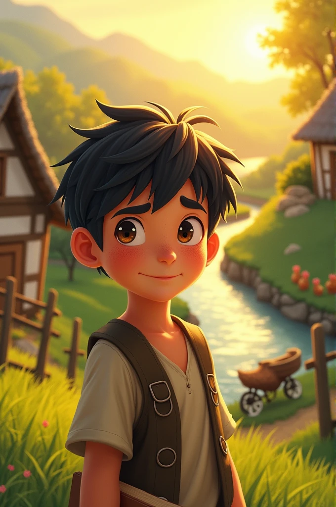 Smart village boy