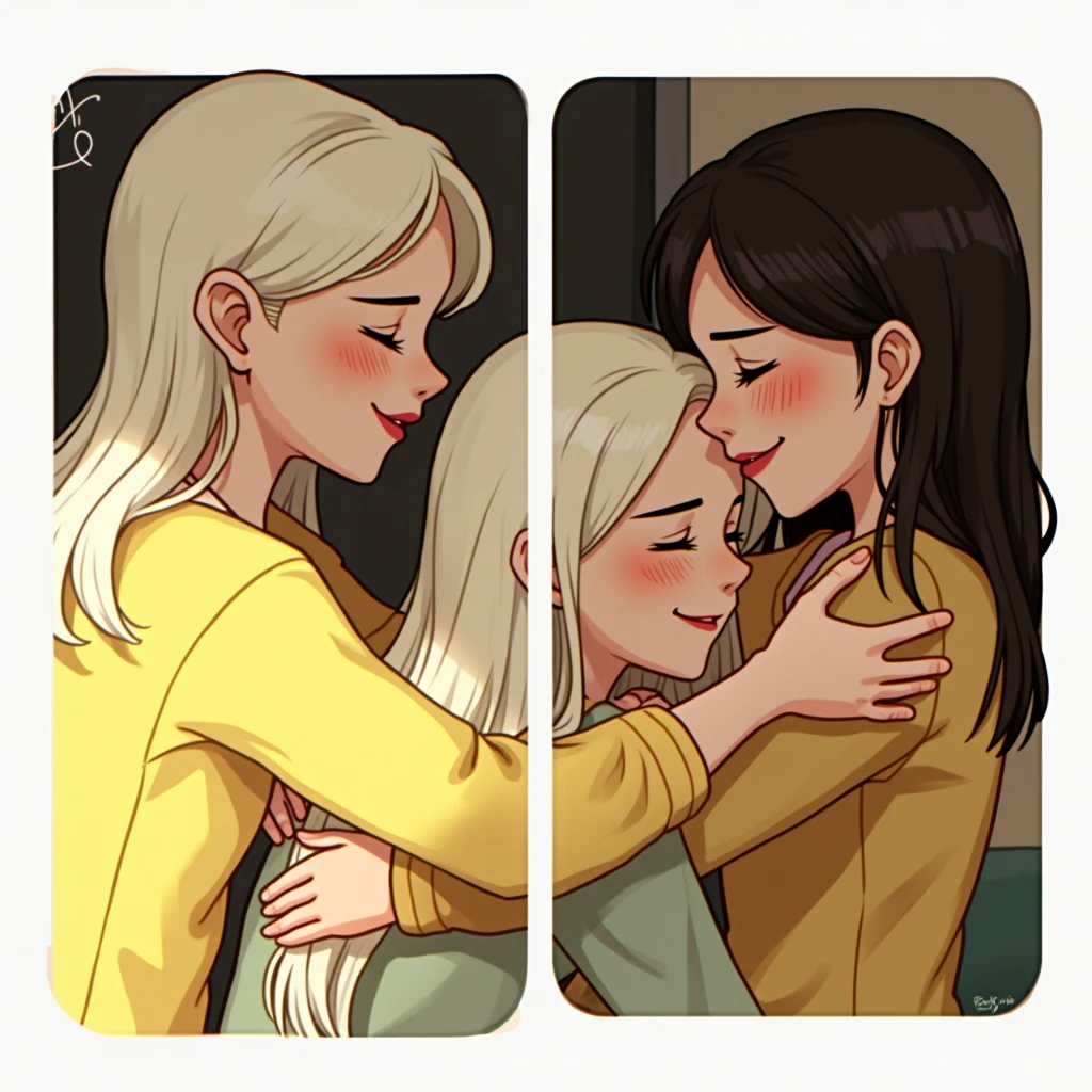 Hug with my sister 