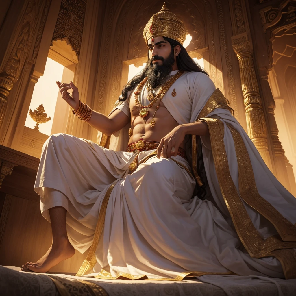 At first there was only one place ‘Anami (Anamay) Lok’. Which is also called Akah Lok, the Supreme God lived alone in that nameless world. The real name of that God is Kavirdev i.e. Kabir Parmeshwar. All the souls were contained in the body of that rich man. The analogical name of this same Kavirdev is Anami Purush (Purusha means Lord. God has created man in his own image, hence man is also named Purush.) Light of a hair follicle of Anami Purush. Sankh is greater than the light of the sun.12 k quality 