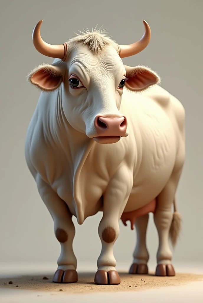 Photo realistic fed cow