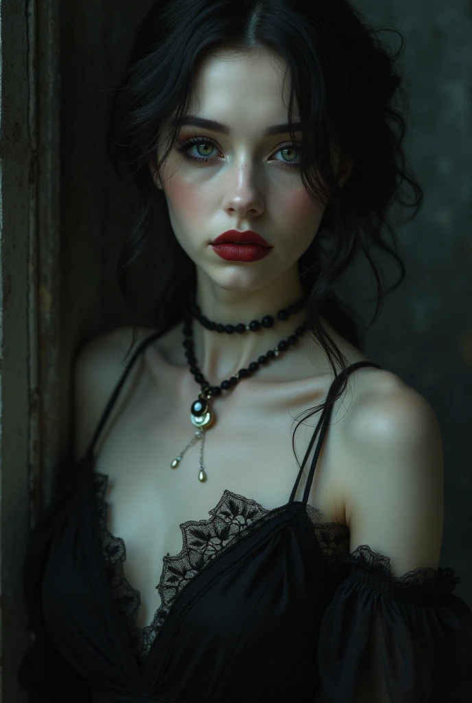 Sexy girl gothic makeup