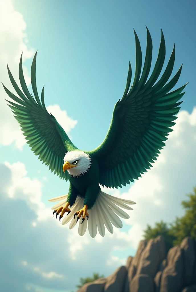 Eagle green and white colo4