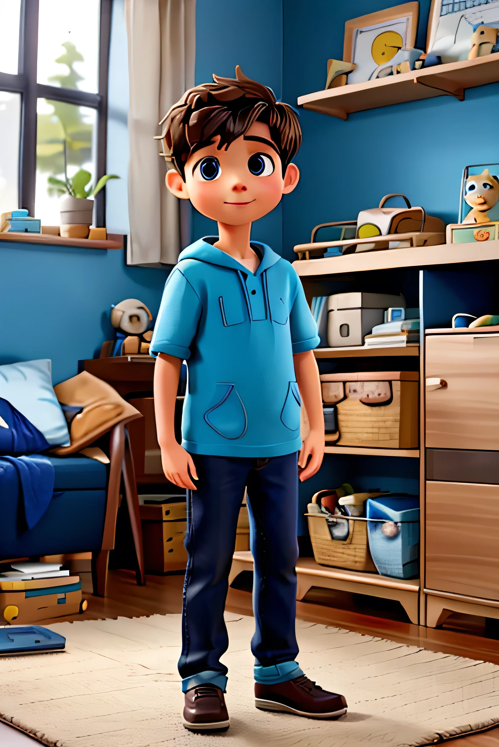 a boy make space saving furniture