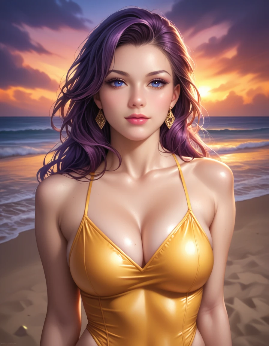 score_9, score_8_superior, score_7_superior, High-resolution CG illustration,A masterpiece in 32K resolution,Highest quality,it is really amazing,Very detailed,Ultra-high resolution,Ultra-realistic,Realistic,Increased depth of field,Cinematic lighting,
Elegant mature Japanese woman,
Straight long hair with black hair,Ultra-detailed and beautiful face,Calm and gentle look,Translucent white skin,Realistic skin texture,Great proportions,
High leg swimsuit,
Summery design,Chic color scheme,Beautiful and delicate decoration,Detailed fabric texture,
Dark skies before the storm,Dark clouds covering the dark sky,Thunderclouds rolling in,Coastline at night,Stormy seas,delay々A desolate sandy beach that continues,
Dramatic Angle,