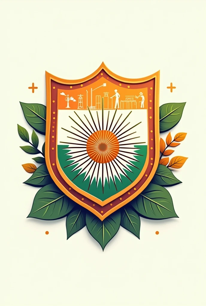 Visual: An Ashoka Chakra surrounded by a shield composed of HSE icons (helmet, first aid kit, tree, etc.).
Color Scheme: Saffron, white, and green with additional colors for icons (e.g., blue for water, brown for earth).
Message: The Ashoka Chakra symbolizes India's strength and courage, while the shield represents HSE protection.