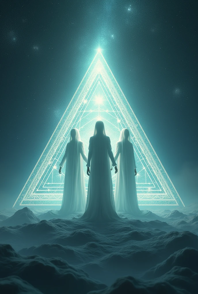 trinity in triangle universe behind