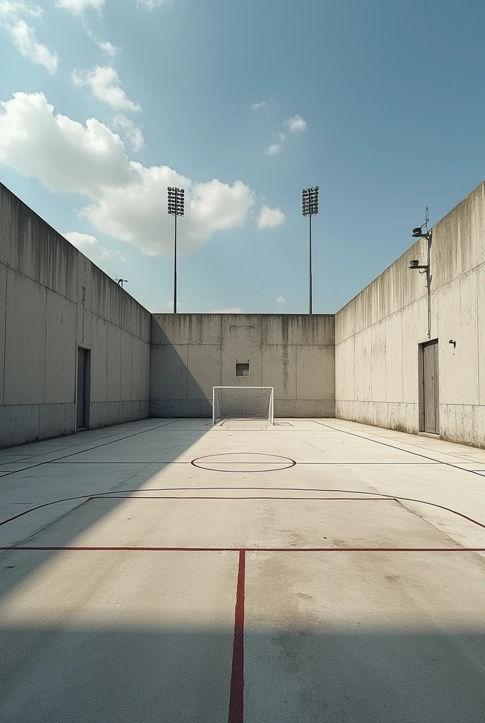 Generates a cement soccer field
