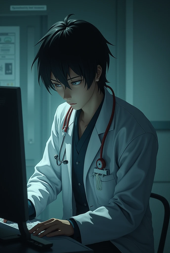 Gojo Satoru, Diagnostic doctor without coat outfit, less lighting ...
