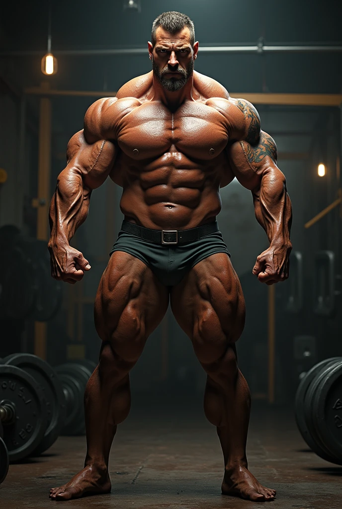 A bodybuilder realistic photo