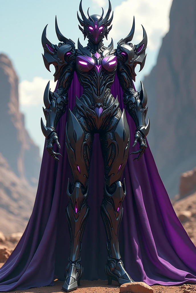 Autobot
female
beautiful
strong
black and purple
queen like
looks like megatron and Optimus Prime