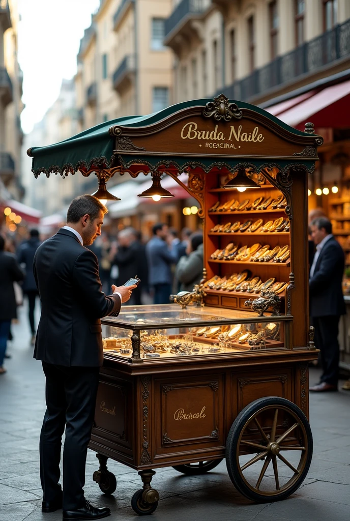 You can create a mobile cart for selling watches
