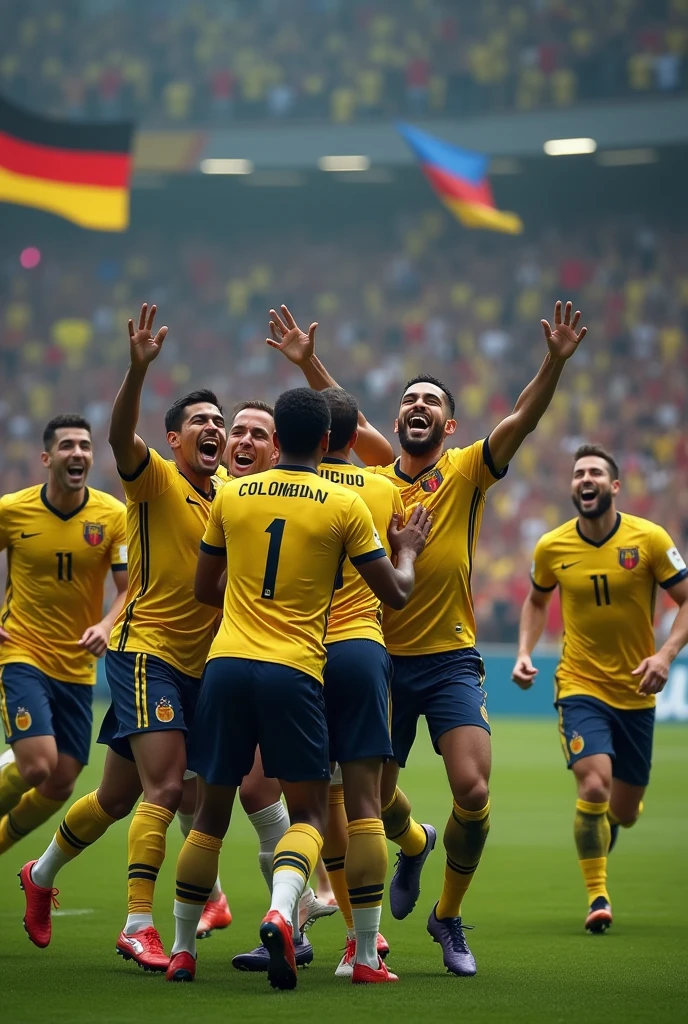 Colombia beating Germany in the World Cup semi-finals 
