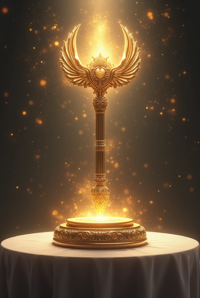 Gavel, Godlike, on a table

