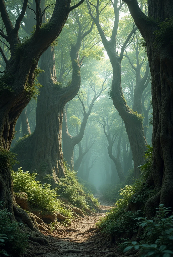 (4K), (best quality), (The finest details), Can’t see the forest for the trees