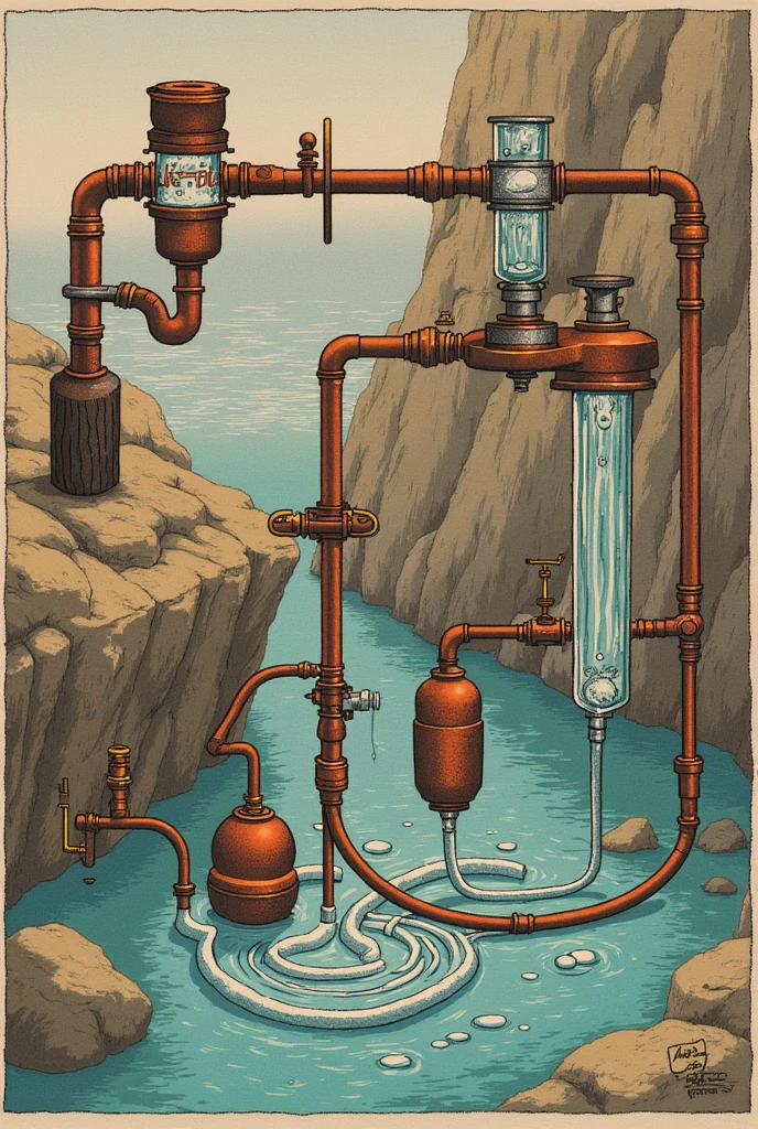 "distillation, the liquid is transferred to a jar with a hole in the top, in the Ouse a canister is introduced to a copper coil The can goes to the player euros if it boils The steam over the hose is passed, the serpentine that Ezekiel constantly cools with a cold water meal. The contact, of the steam with the coil